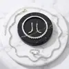Nova Moda Joias Minimalistas Design Moderno Europeu e Americano Colar Cheio de Diamantes e Conjunto de Colares de Luxo Brilhantes