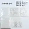 Pegatina de Acrílico con Forma de Gota de Agua Transfronteriza Pegatina de Diamantes Ceja Cara Pegamento Trasero Maquillaje de Ojos Pegatina de Ojo Diamante Perla Mariposa Flor Amor