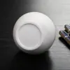 Cerámica de Porcelana Blanca Hogareña Sellada Lata de Té Almacenamiento Portátil Viaje Almacenamiento de Té Simple Pequeño Almacenamiento a Prueba de Humedad