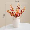 Shumen Flor Artificial Flor Falsa Baya Roja Acebo Paquete Arreglo Floral para Sala de Estar Adornos Año Nuevo Flor Huayuanxiao Regalo de Inauguración
