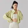 Chaqueta de Forro Polar Personalizada Transfronteriza para Mujer Cuello Alto Cremallera Corta Cárdigan Sudadera de Forro Polar Pedido de Comercio Exterior Procesamiento OEM