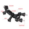 Soporte para cámara GoPro para bicicleta, adecuado para manillar de bicicleta, soporte de fijación pequeño en Y, abrazadera de tubo DJI Ling eye
