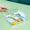 Caja de acrílico de color al por mayor para productos de belleza, maquillaje y cuidado de la piel, caja de almacenamiento a prueba de polvo, caja de exhibición manual de acrílico transparente de alta calidad