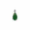Collar de Plata de Ley S925 con Colgante de Calcedonia Hielo Natural en Forma de Gota de Agua para Mujer, Colgante de Lingote de Oro de Alta Gama, Nueva Cadena para Clavícula de Estilo Chinoiserie