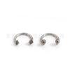 F136 herradura de titanio Barra lateral Cono puntiagudo de bola Transfronterizo Aleación de titanio G23 joyería para perforación del cuerpo humano anillo labial anillo nasal
