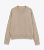 Suéter de punto para mujer de otoño e invierno, manga raglán, color liso, cuello redondo, casual, manga larga, estilo transfronterizo europeo y americano, nuevo estilo