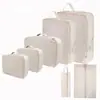 Bolsas de Almacenamiento de Viaje de Tela de Memoria Imitación de Explosiones Transfronterizas Set de 6 Piezas Traje Bolsa de Almacenamiento Sub-paquete Ropa Equipaje Bolsa de Viaje