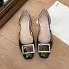 Nuevos Zapatos de Salón Franceses de Verano 2026 con Corte Bajo para Mujer Mary Janes Huecos de Gama Alta para Mujer Zapatos de Comodidad con Suela Plana para Temperamento