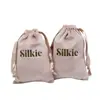 Bolsas Personalizadas de Veludo com Cordão, Bolsas de Tecido com Cordão para Armazenamento de Joias e Presentes, Personalizáveis com Impressão para Presentes Culturais e Criativos