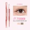 Caneta de Ponta Dupla Multiuso Ameiot Brilho Perolado Glitter Fino Volume Brilho Contorno Preciso para Abaixo dos Olhos Linhas do Canto do Olho Sombra de Contorno