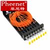 Pheenet caja terminal de fibra óptica de escritorio de 8 puertos ST multimodo totalmente equipada pigtail de fibra óptica caja de fusión