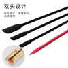 Set de 3 piezas Rascador de Miel y Mermelada de Silicona Doble Cara Tamaño Pequeño Rascador Largo para Pared Interior de Botella Cosmética y Culinaria Mini Rascador