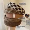 Pinza para el pelo de estilo marrón retorcido, diadema para mujer, todo a juego, para recogido de pelo, parte superior de la cabeza, diadema, Otoño e Invierno 2023, elegante accesorio para recogido de pelo