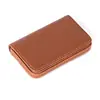 Estuche creativo para tarjetas de presentación de regalo Portatarjetas de visita para hombres de negocios Bolso para tarjetas de visita de gran capacidad para mujer de piel sintética Personalización de fábrica