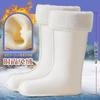 Botas de lluvia de invierno para hombre con cubierta de terciopelo de algodón, tubo alto, tubo medio, tubo bajo, gruesas, cálidas, zapatos para agua, botas de agua, botas de lluvia de terciopelo de cordero con forro