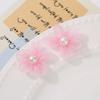 Nuevos accesorios de flor de hilo de perla dulce tocado horquilla accesorios hechos a mano transparente diy accesorios para prendas de vestir al por mayor