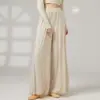 Ropa de Baile para Mujer, Estilo Nuevo para Todas las Estaciones, Holgada y Fluida con Paneles de Malla, Pantalones Anchos Modernos Chinos para Práctica de Danza