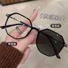 Óculos Fotocromáticos de Armação Gradiente Roxa High-End para Mulheres, Ultraleves, Anti-Luz Azul, Sensíveis à Luz, Proteção Ocular, Podem Ser Personalizados com Lentes de Grau, Modernos