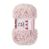 Bola de lana de 100 g con bucle de terciopelo para tejer a mano, ideal para hacer gorros, bufandas y muñecas.