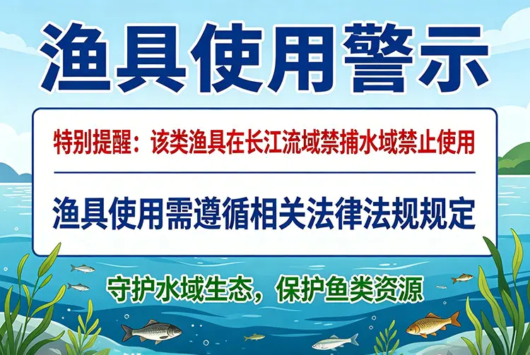 长江禁捕渔具提醒