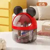 Caixa de Armazenamento de Lanches de Desenho Animado para Mesa com Tampa, Caixa de Presente para Lanches de Café na Recepção, Lixeira de Papel para Escritório e Dormitório