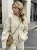 Novo cardigã de malha com zíper, estilo solto, outono/inverno europeu e americano para mulheres, casaco suéter grosso estilo casual, blusa de manga longa cor sólida