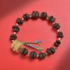 Grano de Café Sabor Natural Alegría Cuarteto King Kong Cuentas Espaciadoras Pulsera Boutique para Hombre y Mujer Novia Estudiante Wen Ceremonia de Juego
