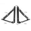 Soporte de pared móvil negro, partición, marco de soporte plegable, soporte de almacenamiento plano, soporte plegable de 6 pulgadas, gabinete