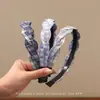 2025 nueva diadema para el cabello de niños, diadema de conejo de tela vaquera linda para niñas, pinza para el cabello de alta elasticidad, accesorio para la cabeza