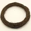 Corona Circular de Ratán Natural Decoración Navideña de Halloween DIY Materiales Tienda de Flores Uso Hecho a Mano 10-35cm en Stock