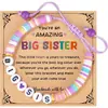Pulseras Bohemias para Hermanas de Nuevo Producto Transfronterizo, Pulseras de Cuentas Coloridas Lindas Hechas a Mano con Tarjeta de Felicitación, Regalo para Mujeres
