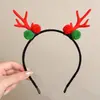 Diadema de Cabeza de Oso Navideño para Mujer, Diadema de Ambiente Festivo para Fiesta, Accesorios para el Cabello Pinza para el Pelo con Lazo de Disfraz Cosplay