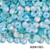 Não. 30 fundo plano diamante de vidro strass diy jóias de unhas redondas de cristal pedra caso do telefone móvel boneca vara broca cerca de 6,5 milímetros