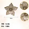 Decoração de Natal Transfronteiriça Flores de Natal Vermelhas para Melhorar a Atmosfera Adereços de Decoração para Hotéis de Férias Flores Decorativas de Natal Atacado