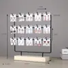 Soporte de Madera Maciza y Hierro para Colgar Pendientes Exhibidor de Joyería para Pendientes Ganchos para Pendientes Soporte de Joyería de Cartulina