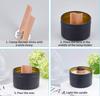 PH PandaHall S Flame Wood Core Wax Wicker Pavio de vela de madeira em forma de S com suporte de base de metal