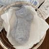 Calcetines Huecos con Volantes Blancos para Mujer, Transpirables, Modernos, Versátiles, Delgados de Verano, Lindos Calcetines Cortos Japoneses para Mujer