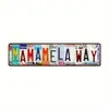 Venta caliente transfronteriza 10x 40 señalización vintage logo moda pared baño cocina decoración pintura de lata