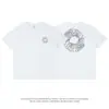 Camiseta de Manga Corta Estampada Giratoria con Letra de Diseño de Nicho para Hombres y Mujeres, Tops de Verano Ami Khaki, Camiseta de Algodón Puro