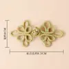 Botones de Cheongsam Estilo Chino, Cosidos a Mano con Pedrería y Perlas, Hebilla Tejida Hecha a Mano Hanfu, Accesorios para Ropa, Botones de Alta Gama