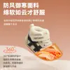 Zapatos de invierno para bebé para hombres y mujeres 6-12 meses Suela suave Forro polar Zapatos de algodón para bebé Zapatos para niños pequeños Otoño e Invierno Bebés y Niños pequeños