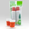 Vasos Desechables Extra Gruesos para Bebidas Calientes, Vasos de Papel para el Hogar, Empaquetados y Sellados, Vasos de Agua de Grado Alimenticio, Vasos de Café Azul-Verde
