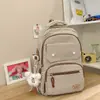 Nova Mochila Simples Xadrez Estilo Coreano para Alunas, Mochila Escolar Leve e Estilosa para Homens, Casual, Redutora de Peso, Mochila à Prova d'Água