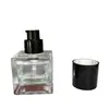 Venta Directa de Fábrica Nueva Botella Cuadrada de Vidrio Botella para Líquido de Base Esencia Esencia Material de Empaque Cosmético Se Puede Personalizar con Logo