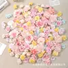 Set Mixto de 50 Cabezas de Flores Artificiales Grandes, Medianas y Pequeñas, Kit de Materiales DIY de Flores Falsas para Decoraciones de Bodas, Ropa y Accesorios para el Cabello