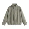 Chaqueta de trabajo de algodón para hombre, nuevo estilo primavera/otoño 2026, elegante y genial, diseño de alta costura, patchwork, corte holgado, chaqueta vaquera casual, prenda de abrigo de moda