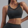 Sujetador Deportivo de Talla Europea Más Vendido de Amazon con Almohadillas Fijas en el Pecho, Diseño de Espalda Hermoso, Tirantes Finos, Chaleco de Yoga a Prueba de Impactos, Ropa Interior para Fitness