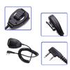 Baofeng walkie-talkie micrófono de mano universal con conector K baofeng con micrófono de luz BF-UV5R 888S micrófono de hombro venta al por mayor de fábrica