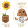 Comercio Exterior Más Vendido Papa Positiva Papa Positiva Divertida Llavero Tejido Colgante Muñeca Pareja
