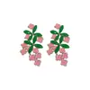 Brincos de Flores Frescas de Primavera Femininos Super Fada Elegantes Explosões Brincos de Pérola 2025 Brincos de Luxo Leve de Alta Qualidade